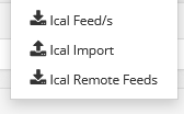 ical menu  link
